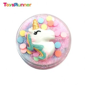 Colorful 2020 Wholesale Silk Slime Toys Creative Eco Friendly Playdough Unicorn Slime - Product Image 2