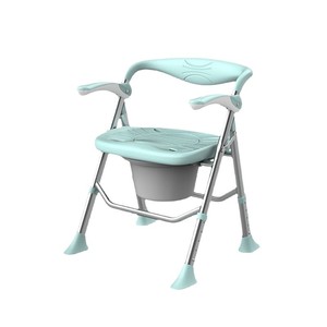 Chaise de toilette pliante Zhi Nian en alliage d'aluminium, largeur 52,9 cm, toilette portable pour personnes âgées, équipement de sécurité pour la salle de bain - Product Image 2