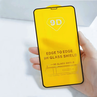 Telapex Vente en gros Couverture entièrement incurvée 9H 9D Protecteur d'écran en verre trempé pour iPhone 16 15 14 13 12 11 Pro Max Xs XR 7 8 Plus