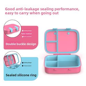 Boîte à lunch <span class=keywords><strong>bento</strong></span> 2025 étanche de qualité alimentaire à 3 compartiments, compatible micro-ondes et chauffable, pour enfants, pique-niques et déjeuners, avec plateau intérieur amovible - Product Image 2