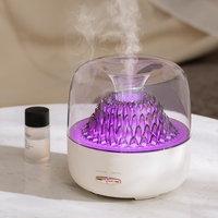 Diffuseur d'huiles essentielles avec logo personnalisé, 7 couleurs changeantes, LED, lumière de nuit, humidificateur d'air ultrasonique avec arrêt automatique