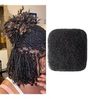 Extensiones de Cabello Humano Virgen Afro Rizado 4C para Trenzas, Micro Trenzas y Rastas, 100% Cabello Humano Natural, Wigmy