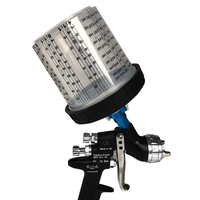 Gobelet en plastique sans nettoyage pour mélange de peinture 600 ml avec graduation, connecteur de conversion pour pistolet de pulvérisation, pour revêtement de quincaillerie de meubles en Chine