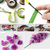 Fil floral vert foncé de calibre 2 (1 pièce) - Fournitures pour arrangements floraux artificiels et fabrication de couronnes