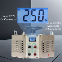 Régulateur de tension manuel monophasé 10A 20A TDGC2J 7KVA 10KVA, transformateur de puissance à bobine toroïdale Flyback Variac