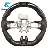 Volant chauffant en fibre de carbone forgée avec LED pour Dodge Journey 2.4 2008 2009 2010 2011 2012 2013 2014 2016