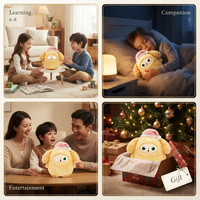 Peluche IA ODM Mignonne avec Écran LED, Boîte Mystère, Nouvelle Poupée Adorable avec Dialogue IA, Jouet en Peluche pour Enfants, Cadeaux
