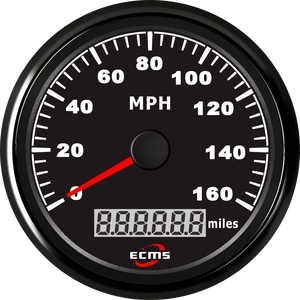नई सफेद 85 मिमी 9-32v <span class=keywords><strong>0</strong></span>-160mph ऑटो जीपीएस स्पीडोमीटर नाव के लिए स्पीडोमीटर 9-32 वी वारंटी - Product Image 6