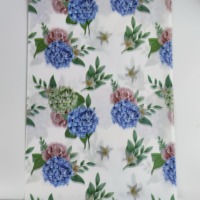 Nouvel Arrivage 2026 Papier d'Emballage Translucide Écologique Imperméable à Motif Floral Fête des Mères 50*70CM 500pcs Coréen