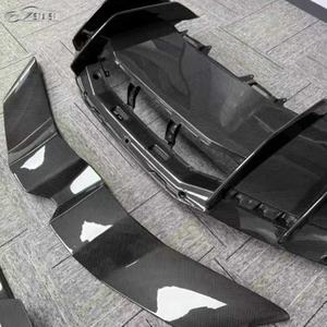 Kit de carrosserie en fibre de carbone sèche style OE pour <span class=keywords><strong>Rev</strong></span> 2023+ : diffuseur avant, canards, aileron et jupes latérales pour pare-chocs de voiture - Product Image 6