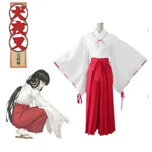 Anime Inuyasha Kikyou Cosplay Costume Women's Halloween Carnival Funny Party Costume