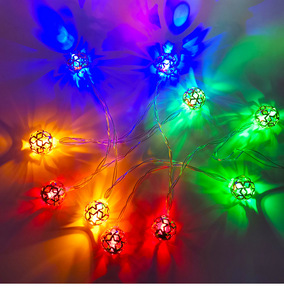 Indoor Outdoor Warm White String <strong>Lights</strong> Modern Iron Hollow <strong>Small</strong> Ball 3M/6M Rechargeable IP44 <strong>Battery</strong> <strong>Powered</strong> Holiday Garden - Product Image 5