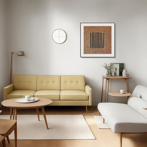 Flolenco Bắc Âu tối giản trừu tượng vải sơn tùy chỉnh trang trí nội thất tường nghệ thuật in Nude Dòng vẽ bán buôn - Product Image 5