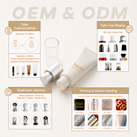 Tube cosmétique de luxe ABL personnalisé D19 10ml 20ml en or, emballage pour sérum et crème pour le visage avec pompe sans air
