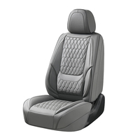 Protecteur de siège de voiture en cuir noir personnalisé, imperméable, universel, adapté à la plupart des voitures, camionnettes, camions et SUV-Housses de siège avant, nouveauté