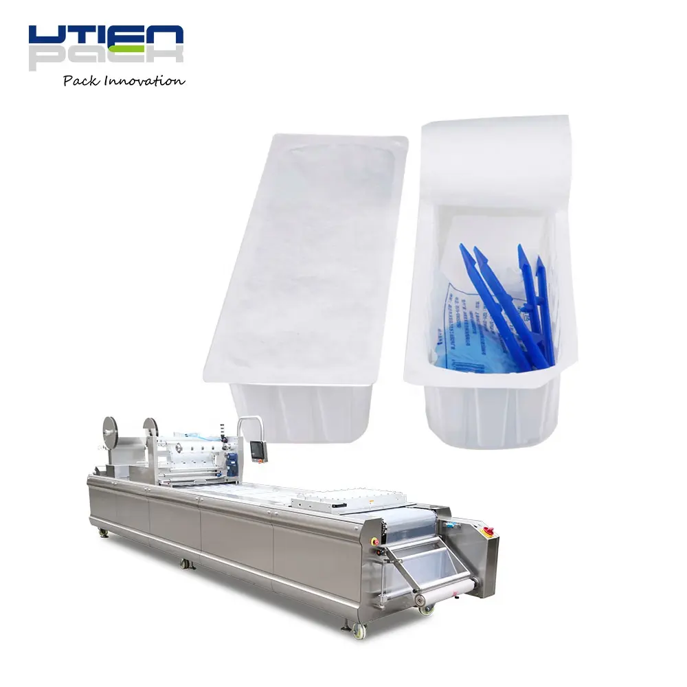Modern medical pharm gaze/vestido/fita/curativo/lab produtos thermoform blister máquina de embalagem