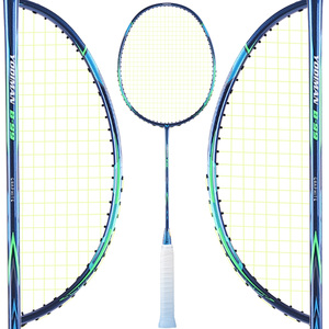 YODIMAN Raquette de <span class=keywords><strong>badminton</strong></span> haute performance, haute qualité, durable, 24 LBS, haute tension, légère, en fibre de carbone et aluminium, 4U, poignée complète - Product Image 4