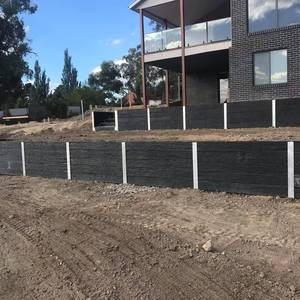 Australia dinding penahan galvanis H C beton Sleeper DIY Steel Post - Product Image 1