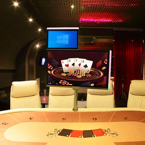 Pantalla de <span class=keywords><strong>casino</strong></span>, mesa de Baccarat ultrafina, monitor de <span class=keywords><strong>casino</strong></span> de doble cara con tira de luz de colores y 2 mini pantallas - Product Image 6