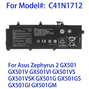 C41N1712แบตเตอรี่แล็ปท็อปคุณภาพสำหรับ ASUS ROG Zephyrus 2 GX501G GX501GS GX501GI GX501GM 50WH 15.4V - Product Image 2
