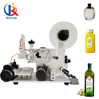 Machine d'étiquetage adhésive pour surfaces plates de bureau, bouteilles carrées, couvercles de boîtes et cartes