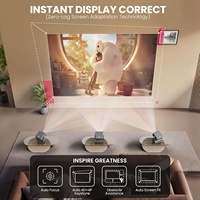 Projecteur intelligent Google TV WiFi 2.4G+5G, Full HD 1080P, LED LCD portable, compatible 4K, pour cinéma maison, modèle 2026, vente chaude, OEM/ODM d'usine