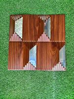 MOI Panneau mural 3D moderne avec miroir Imperméable PVC Intérieur Décoratif TV Fond Miroir à effet 3D pour la maison pour le salon