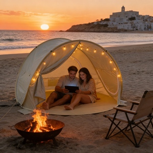 La <span class=keywords><strong>Tenda</strong></span> Pop-up Alpine Breeze Pronta all'Uso per Laghi e Riva di Fiumi con Circolazione Migliorata dell'Aria Fresca - Product Image 1