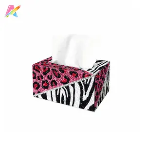 diy diamond square black tissue box holder custom designs service is available with low moq