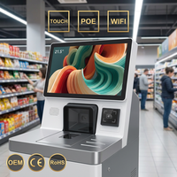 Pantalla Táctil Interactiva Inteligente para Kiosco, Reproductor Multimedia Publicitario, Montaje en Pared, Multitáctil, 21.5 Pulgadas, Android 14