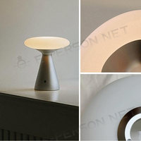 Lampe de bureau LED ovale simple et minimaliste moderne, alimentée par courant alternatif, pour chambre à coucher, salon, hôtel