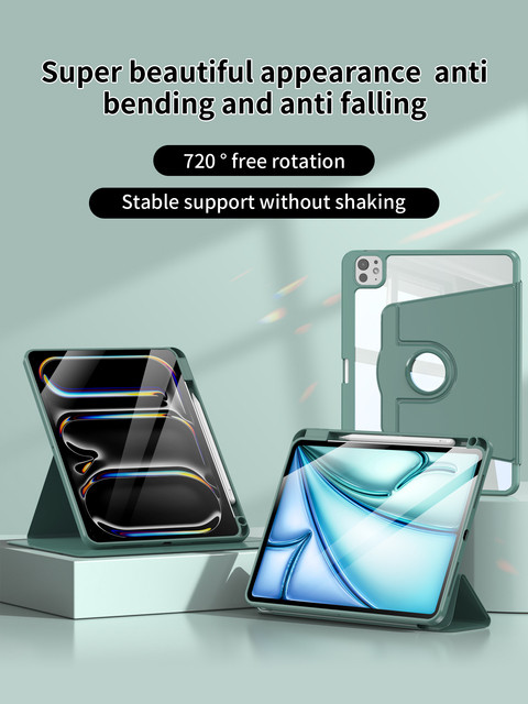 For iPad Case Air 11th M4 M3 M2 4 5 A16 2026 10 9 10th 9th Generation Pro 13 11 M5 12.9 Funda for ipad Mini 6 7 Protective Cover