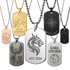 Placa de Identificación Personalizada para Perros, Grabada en 2D y 3D con Logotipo, de Metal, con Esmalte Suave, con Mensaje y Letras, Colgante para Collar - Product Image 3