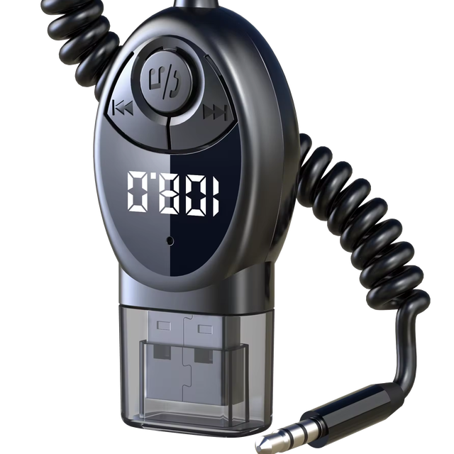 Aux Car Bluetooth Receiver Wireless Bluetooth Adapter Audio Converter Mobile Phone Hands-Free Call