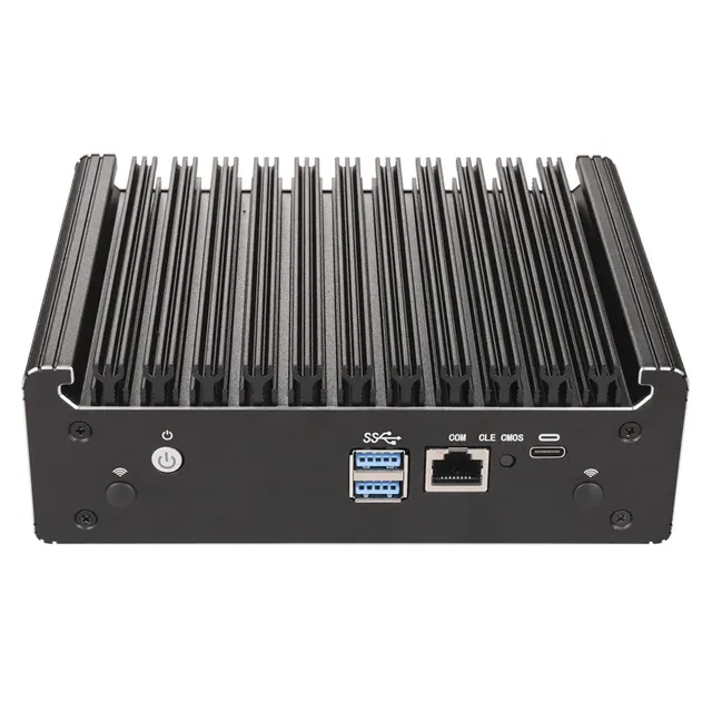 Solid Fanless Firewall Mini PC Intel i5-8250U N150 N95 Pentium 6405U 4417U 4x2.5G LANs DDR4 NVMe pfSense OPNsense Home Server