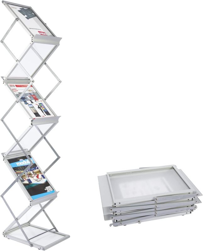 Foldable Magazine Rack Brochure Stand Catalog