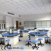 Tables et chaises biologiques de laboratoire universitaire OEM, équipement de laboratoire en acier et en bois, mobilier de bureau