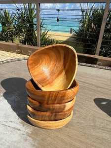 Natural Wood Bowl <b>for</b> Kitchen and Home <b>Decor</b> Perfect <b>for</b> Serving Salad <b>Fruits</b> or Snacks Eco Friendly and Handcrafted - Product Image 3