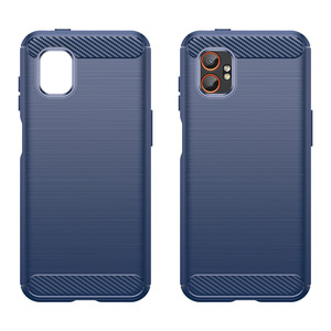 Coque de téléphone en TPU souple brossé Texture en fibre de carbone Housse antichoc pour Samsung Galaxy Xcover7 <span class=keywords><strong>Pro</strong></span>/7/6 <span class=keywords><strong>Pro</strong></span> - Product Image 1