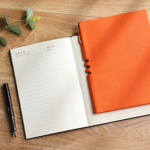 Promotional Leather Journal Gift Soft Cover Student A5 Note <b>Book</b> for Office - Product Image 5