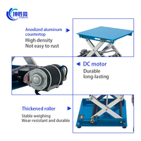 KUNSHENGLONG 250/300S Doppelmotor Dreiteilige Kleine Elektrische Hebebühne Tragbare Mikro-Elektrische Hebeplattform für Labore