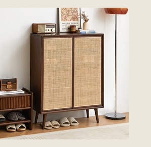 Venta al por Mayor Directa de Fábrica, Gabinete para Zapatos y Almacenamiento de Madera de <span class=keywords><strong>Nogal</strong></span> Negro Norteamericano - Product Image 5