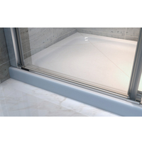Salle de douche Pas de cadre plat ouvert salle de bain cloison porte vitrée séparation sèche et humide toilette