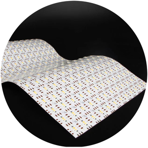 แผ่นไฟ LED แบบยืดหยุ่น PERFECT Ultra Thin ขนาด 500*250 มม. แบบดิจิตอล Addressable RGBW SMD5050 200LEDs/ชิ้น ตัดได้ ใช้เป็นไฟแบ็คไลท์ - Product Image 2