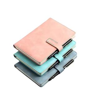 Libreta de Negocios Personalizada con Logotipo, de Cuero PU, A5, con Hojas Sueltas, Hebilla en Forma de U, Ranura para Tarjetas y Bolígrafo - Product Image 2