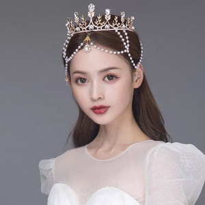 Venta Directa de Fábrica, Corona de Novia Estilo Barroco, Personalidad, Moda, Hermosa Corona de Novia, Regalo de <span class=keywords><strong>Cumpleaños</strong></span>, Tiara - Product Image 4