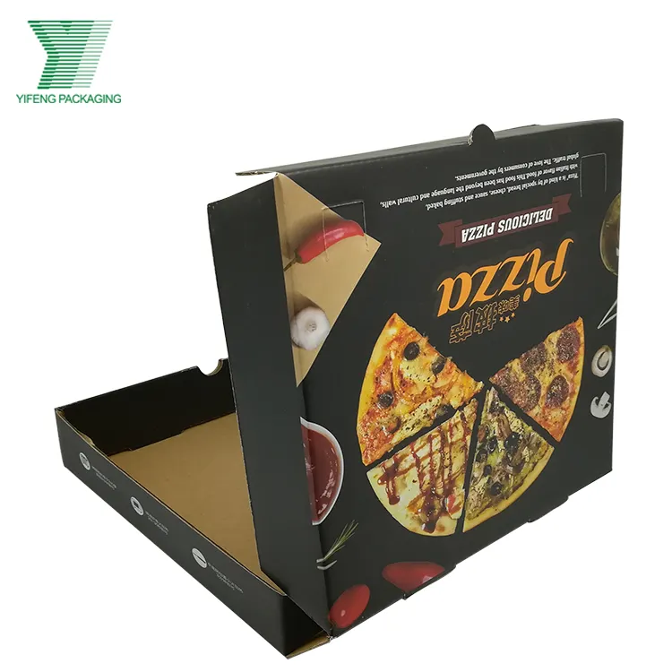 Cheap wholesale corrugated folding packing different size 8 9 10 12 inch food grade pizza takeaway packaging box with logo