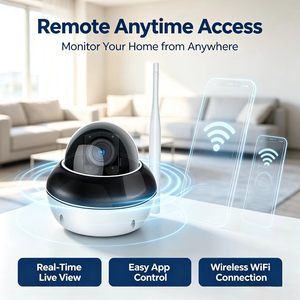Caméra dôme extérieure Wi-Fi 2.4G/5G 5MP POE+ avec zoom 5X, 8 LED IR intégrées, détection de mouvement humain IP66 pour la sécurité extérieure - Product Image 5