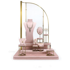 Bijoux en cuir de daim personnalisé boucles d'oreilles présentoir bijoux emballage buste présentoir ensemble - Product Image 2