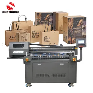 Sunthinks Digital A3/A4 Single Pass High-Speed Printing Machine Printing Kraft Paper Bag Inkjet Carton Printer Printing Machine